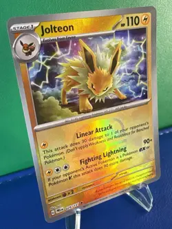 Pokemon TCG Jolteon (Master Ball Pattern) Prismatic Evolutions Rare - Near Mint - Image 2