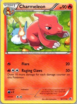 Pokemon TCG Charmeleon 18/113 Legendary Treasures MP - Image 1