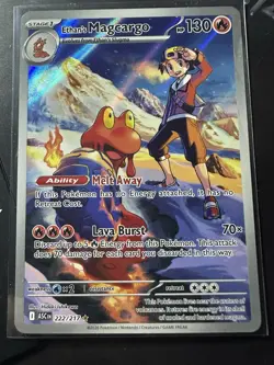 Ethan’s Magcargo 222/217 Illustration Rare, Ascended Heroes Holo, Pokemon TCG NM - Image 1