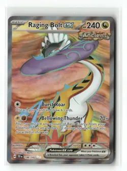 Raging Bolt ex 196/162 Ultra Rare Temporal Forces Pokemon Holo Near Mint - Image 1