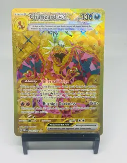 Pokemon: Charizard EX Gold Hyper Rare Full Art Holo 228/197 Obsidian Flames - Image 1