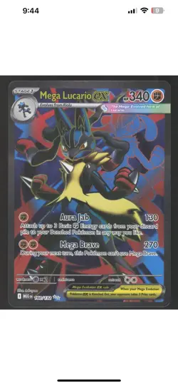Mega Lucario ex 160/132 Ultra Rare Pokemon ME01: Mega Evolution - Image 1