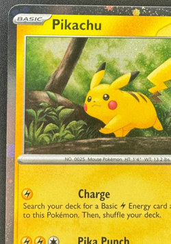 PIKACHU 025/165 NM COMMON FESTIVE STAMPED HOLIDAY CALENDAR POKEMON 2025 - Image 4