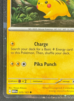 PIKACHU 025/165 NM COMMON FESTIVE STAMPED HOLIDAY CALENDAR POKEMON 2025 - Image 5