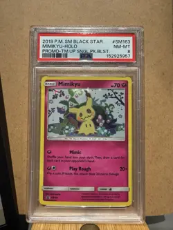 MIMIKYU SWIRL - #SM163 - TEAM UP - Sun & Moon - BLACK STAR PROMO - HOLO - Image 1