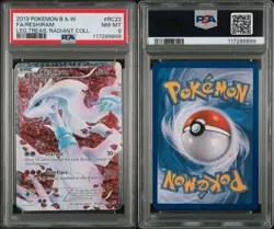 Reshiram Full Art PSA 8 – 2013 Pokemon Legendary Treasures RC22 – Radiant NM-MT - Image 3