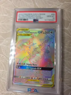 2019 POKEMON HIDDEN FATES SECRET FULL ART/MOLTRES & ZAPDOS & ARTICUNO GX PSA 10 - Image 1