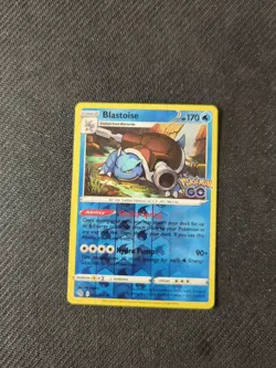 Blastoise 017/078 Pokemon Go Reverse Holo NM - Image 1