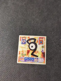 Unown 2000 Japanese Amada Pokemon Sticker MP - Image 1