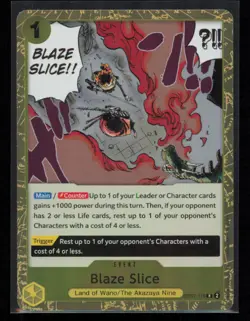 Blaze Slice OP07-116 One Piece 500 Years in the Future Rare Near Mint - Image 1
