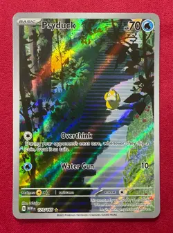 Psyduck 175/165 Scarlet Violet 151 Holo Illustration Rare Holo Pokemon Card TCG - Image 1