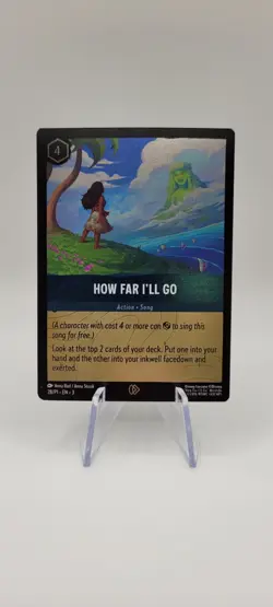 Disney Lorcana TCG: How Far I'll Go 28/P1 Promo - Cold Foil - NM - Image 1