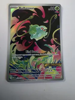 Pokemon TCG Bulbasaur Holofoil Card 133/132 Me01: Mega Evolution - Image 1
