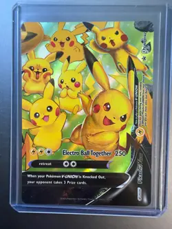 Pikachu V-Union Promo SWSH: Sword & Shield Promo Cards SWSH142 NM - Image 1