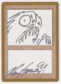 Signed Altered Sketch Blank Card LP World Championships Artist Ron Spencer MTG! - Image 1