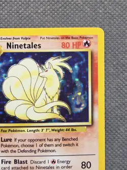 1999 Pokemon Ninetales 12/102 Holo Rare Base Set Pokemon Card WoTC TCG - Image 4