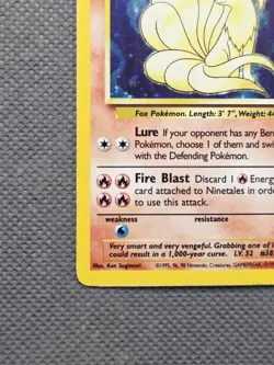 1999 Pokemon Ninetales 12/102 Holo Rare Base Set Pokemon Card WoTC TCG - Image 5