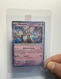 Mewtwo 150/165 (LP) Holo Rare Scarlet & Violet: 151 2023 Pokemon Card TCG - Image 3