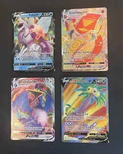 Pokemon Card Lot 4x V VMAX Full Art Holo Rare Bundle Palkia Exeggutor NM - Image 3