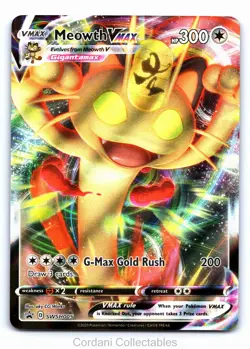 Meowth VMAX SWSH005 - SWSH Black Star Promo - Pokemon Card - Near Mint - Image 1