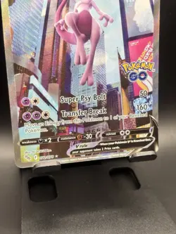 Mewtwo V #72/78 Pokemon Go 2022 Full Art Alternative Ultra Rare Pokemon Card - Image 3