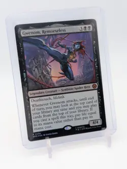 MTG - Gwenom, Remorseless - PROMO FOIL #286 - Spider-Man NM - Image 1