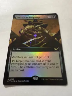 Cursecloth Wrappings (Borderless / Extended Art) Aetherdrift Foil - Image 1