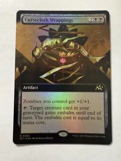 Cursecloth Wrappings (Borderless / Extended Art) Aetherdrift Foil - Image 2