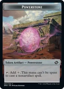 NM Foil Powerstone // Ravage Double-Sided Token 7 // 2 - Image 1