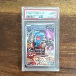 Pokemon Team Rocket's Wobbuffet 203 Scarlet & Violet Promo Holo PSA 10 Card - Image 1