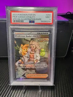 2023 POKEMON PAR EN-PARADOX RIFT #256/182 PROFESSOR SADA'S VITALITY SIR PSA 9 - Image 1