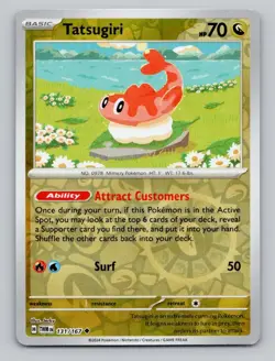 Reverse Holo Tatsugiri 131/167 Uncommon Twilight Masquerade Pokemon - Image 1