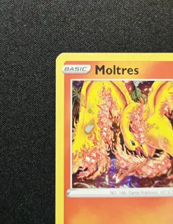 Moltres SWSH185 Rare Promo Stamped (2022) Brilliant Stars Black Star Pokemon TCG - Image 3