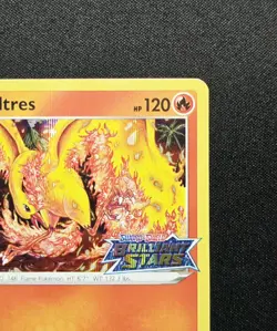 Moltres SWSH185 Rare Promo Stamped (2022) Brilliant Stars Black Star Pokemon TCG - Image 4