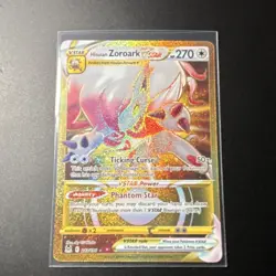 Pokemon Hisuian Zoroark VSTAR 213/196 Lost Origin Secret Rare Holo 270 HP - Image 1