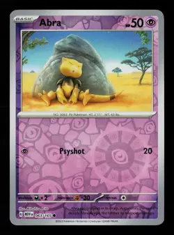 Abra 063/165 Reverse Holofoil Scarlet & Violet 151 Pokemon -B14 - Image 1