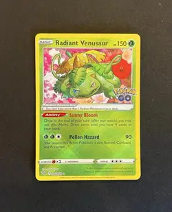 Pokemon Radiant Venusaur 004/078 Pokemon GO Holo NM - Image 1
