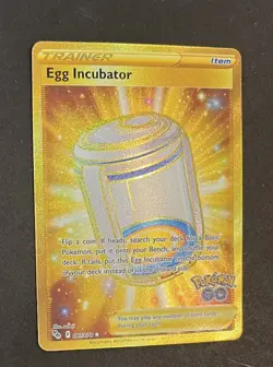 Pokemon GO Egg Incubator Reverse Holo Trainer NM - Image 3