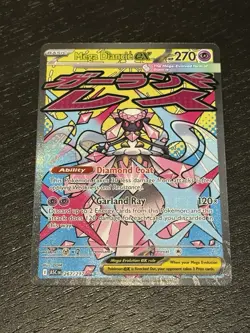 Pokemon TCG Mega Diancie EX 267/217 Ascended Heroes Mega Attack Rare NM/M - Image 1