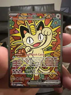 Meowth ex 121/088 ENGLISH Special Illustration Rare - Perfect Order SIR Pokemon - Image 1