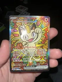 Meowth ex 121/088 ENGLISH Special Illustration Rare - Perfect Order SIR Pokemon - Image 2
