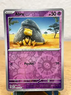 151 Abra 063/165 Common Pokemon Reverse Holo NM/M - Image 1