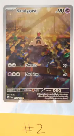 Pokemon TCG - Sandygast 214/193 Paldean Fates - Illustration Rare Holo - NM - Image 1