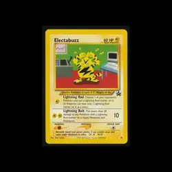 ▸ Pokemon | 2000 | Electabuzz | WOTC Black Star Promo | #46 | LP - Image 1