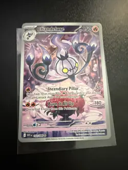 Pokemon TCG Chandelure IR 103/086 Sv: White Flare (WHT) NM English - Image 1