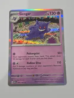 Pokemon Gengar 094/165 Sv: Scarlet & Violet 151 Rare Holo Stage 2 130 HP - Image 1