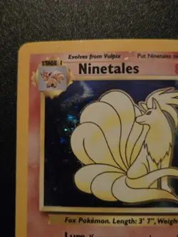 Pokemon Ninetales Holo Rare 12/102 Base Set Vintage LP-MP Conditon - Image 3