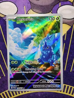 Pokemon Heracross 194/193 Sv02: Paldea Evolved Illustration Rare Holo English - Image 1