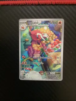Pokemon TCG Crocalor 202/193 Paldea Evolved Holo Illustration Rare - NM - Image 1