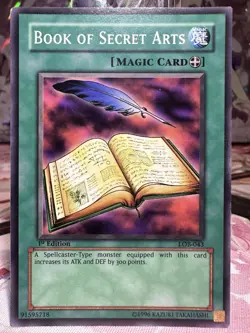 Book Of Secret Arts LOB-043 Common 1st Edition - LP/Played - YuGiOh! - Image 1